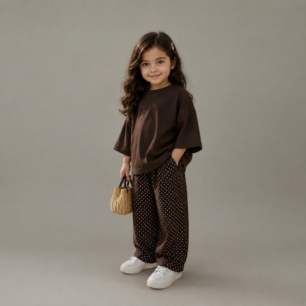 Girls' Casual Co-Ord Set – Playful Comfort
